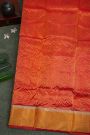 Chanderi Sico Red Saree
