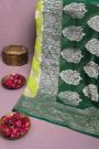 Kaddi Georgette Light Green Saree