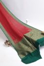 Banarasi Georgette Red Saree