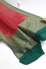 Banarasi Georgette Red Saree