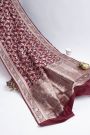 Banarasi Silk Maroon Saree