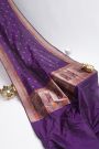 Banarasi Silk Violet Saree