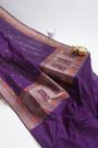 Banarasi Silk Violet Saree