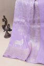 Banarasi Tussar Lavender Saree