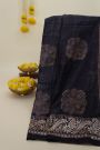 Designer Tussar Black Saree