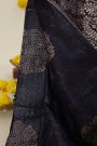 Designer Tussar Black Saree