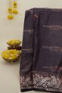 Designer Tussar Brown Saree