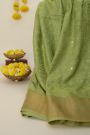 Designer Tussar Light Green Saree