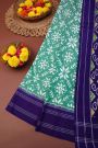 Ikat Silk Sea Green Saree