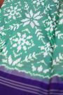 Ikat Silk Sea Green Saree