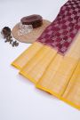 Designer Chiniya Maroon Saree