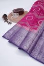 Designer Chiniya Pink Saree