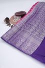 Designer Chiniya Pink Saree