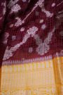Designer Chiniya Maroon Saree