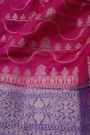 Designer Chiniya Pink Saree