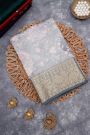 Matka Silk Light Grey Saree