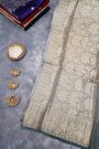 Matka Silk Light Grey Saree