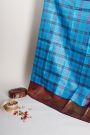 Kancheepuram Silk Sky Blue Saree