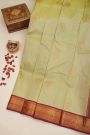 Kancheepuram Silk Cream Saree