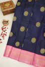 Kancheepuram Silk Navy Blue Saree