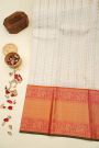 Kancheepuram Silk White Saree
