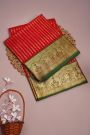 Venkatagiri Silk Red Saree