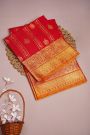 Venkatagiri Silk Red Saree
