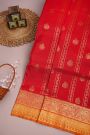 Venkatagiri Silk Red Saree