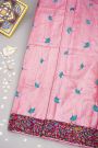 Designer Tussar Pink Saree