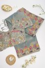 Designer Organza Grey Saree