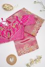 Designer Tissue Pink Saree