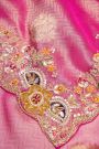 Designer Tissue Pink Saree