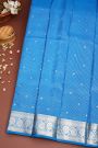Mysore Crepe Sky Blue Saree