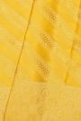 Mysore Crepe Yellow Saree