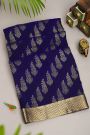 Mysore Crepe Navy Blue Saree