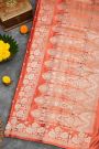 Banarasi Silk Rust Saree