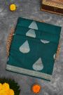 Banarasi Silk Rama Green Saree