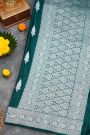 Banarasi Silk Peacock Green Saree