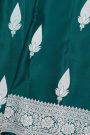 Banarasi Silk Peacock Green Saree