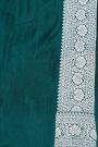 Banarasi Silk Peacock Green Saree
