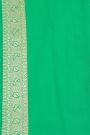 Designer Georgette Sea Green Saree