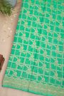 Designer Georgette Sea Green Saree