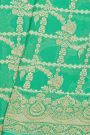 Designer Georgette Sea Green Saree