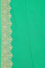 Designer Georgette Sea Green Saree