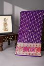 Designer Organza Purple Saree