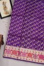 Designer Organza Purple Saree
