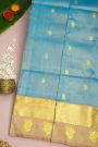 Venkatagiri Silk Sky Blue Saree