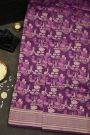 Banarasi Silk Dark Purple Saree