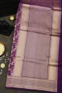 Banarasi Silk Dark Purple Saree