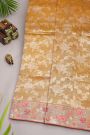 Designer Organza Gold Saree